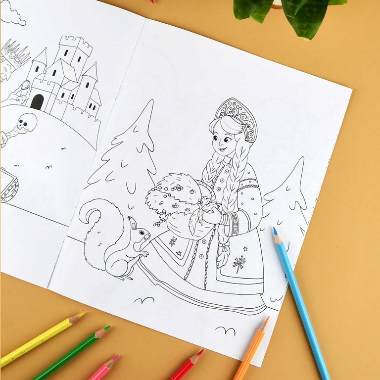 Раскраска А4 "Сказочная раскраска. Любимые герои" 8л Феникс+