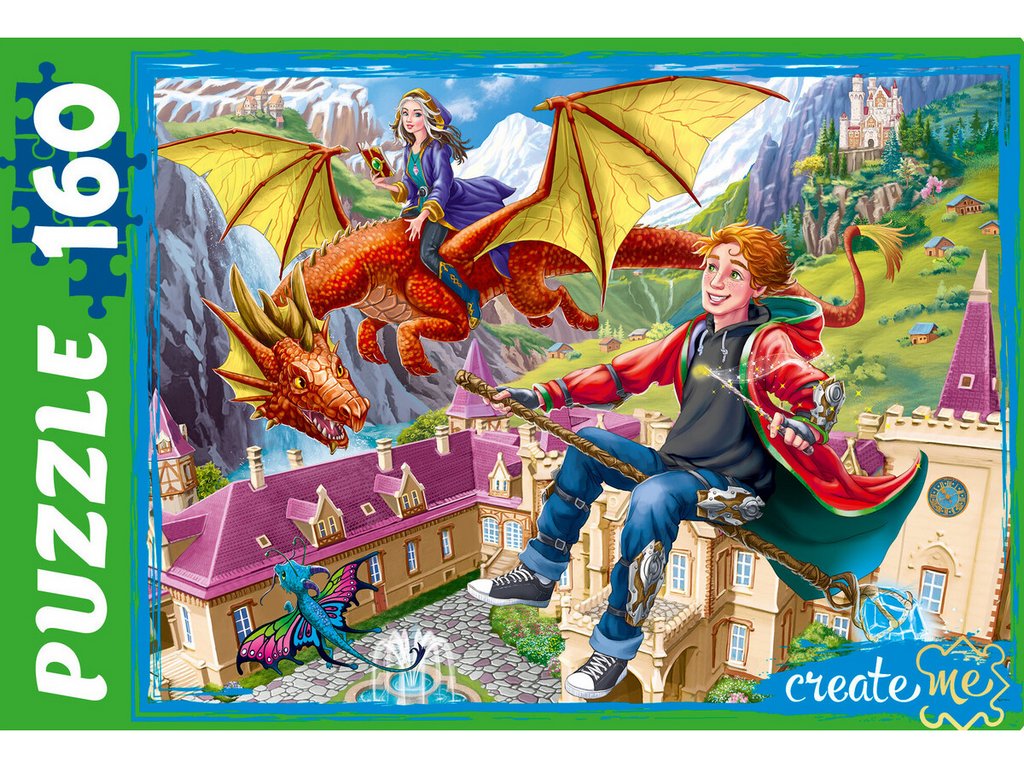 Пазлы  160  дет. "Школа волшебников" Рыжий КОТ