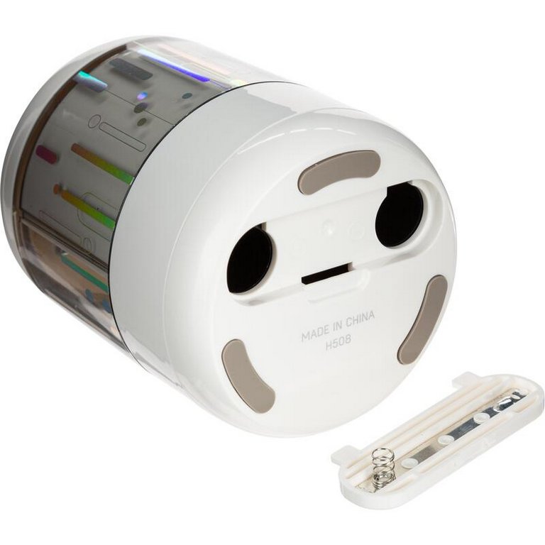 Точилка электрическая Deli 1 отверстие, белая,  на батарейках (в комплект не входят)