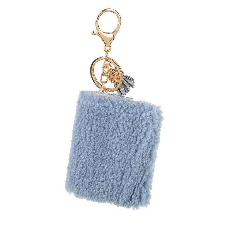 Брелок кошелек для мелочи 7*9 см, (плюш) ассорти