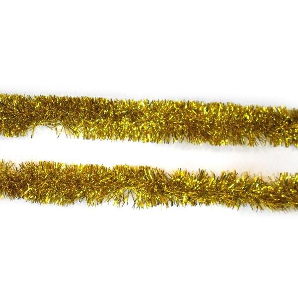 Мишура d  50мм, длина 2м цвет золотой