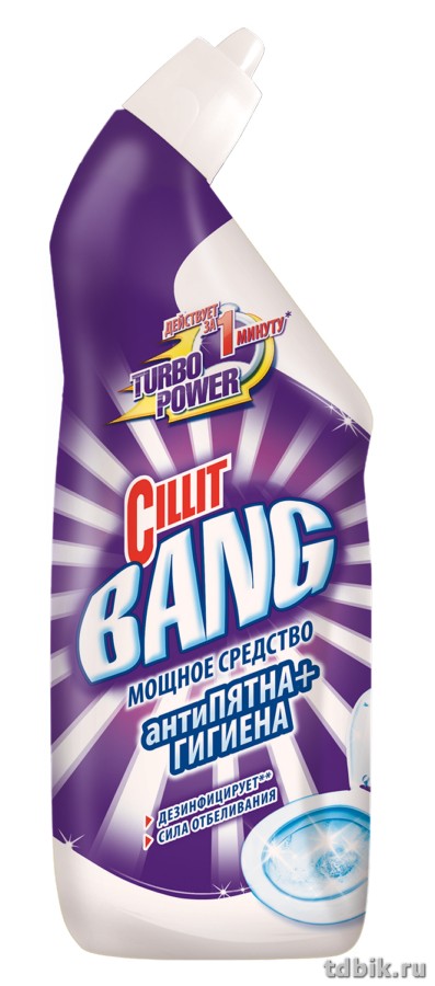 Средство от ржавчины и известкового налета Cillit Bang Анти-пятна+гигиена, 750г. (для туалета)