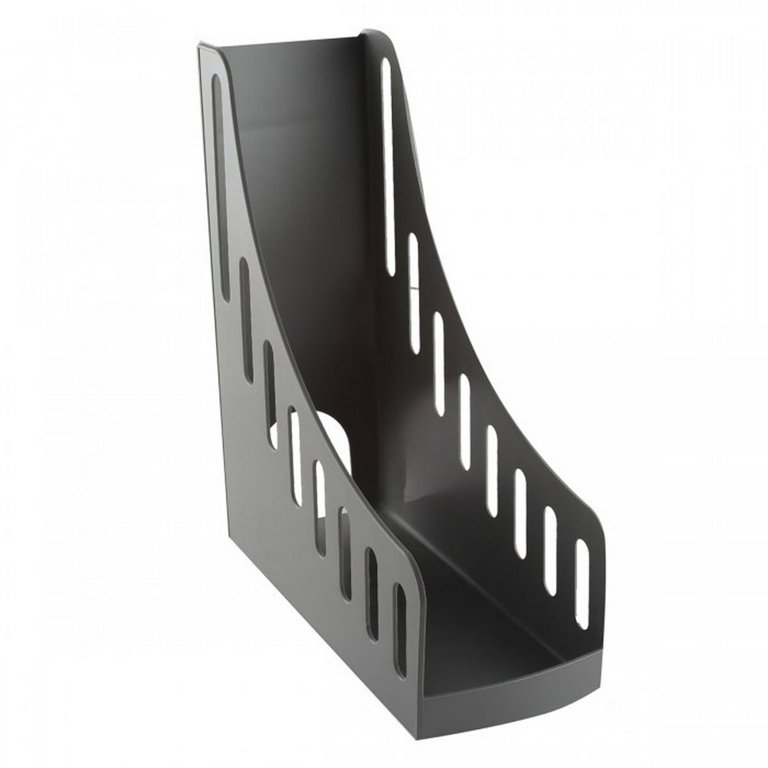 Лоток вертикальный 100 мм deVENTE "Brief" с карманом, серый