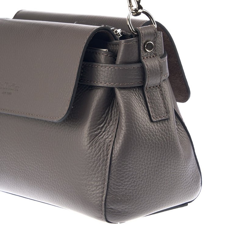 Сумка женская Dr.Koffer 26х17х9см см, нат.кожа серый