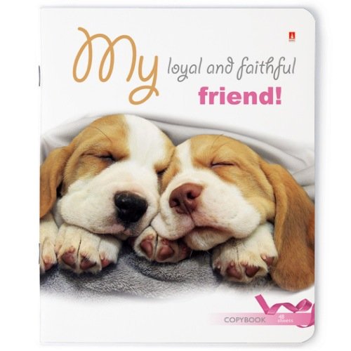 Тетрадь 48 лист кл. А5 на скрепке "ЩЕНОЧКИ" 5 видов