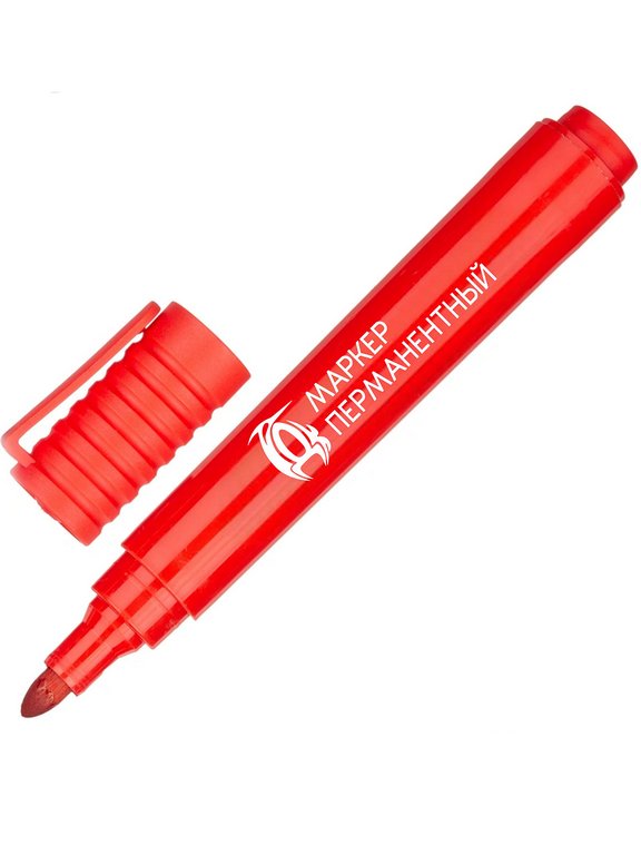 Маркер перманентный  2,0-5,0 мм РДК круглый, красный