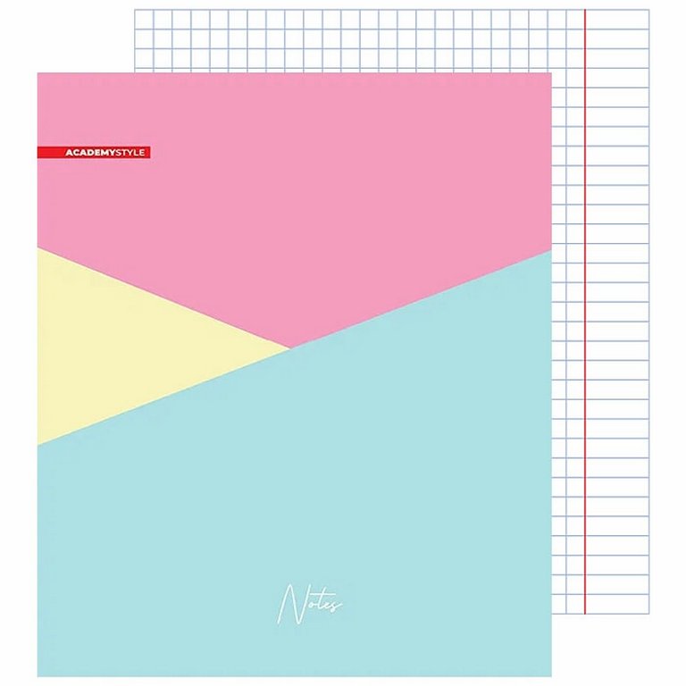 Тетрадь 96 лист кл. А5 на скрепке "Нежная текстура"