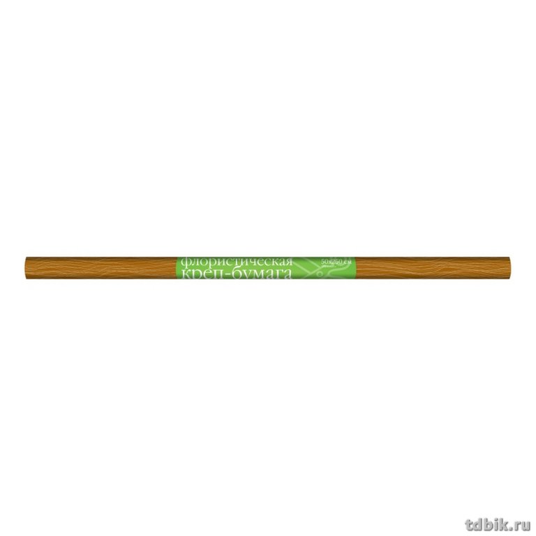 Бумага креповая флористическая 50*250 коричневая, 180г, Альт