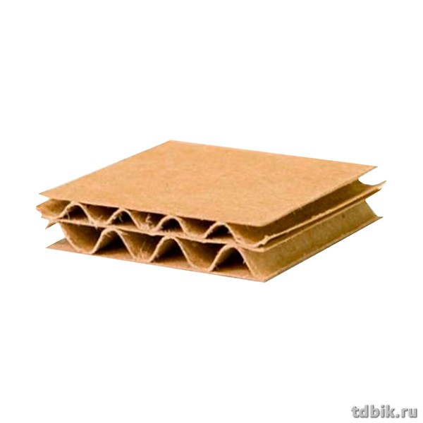 Гофрокартон Микрогофро. 700*1000, 3-сл., бел/бур.