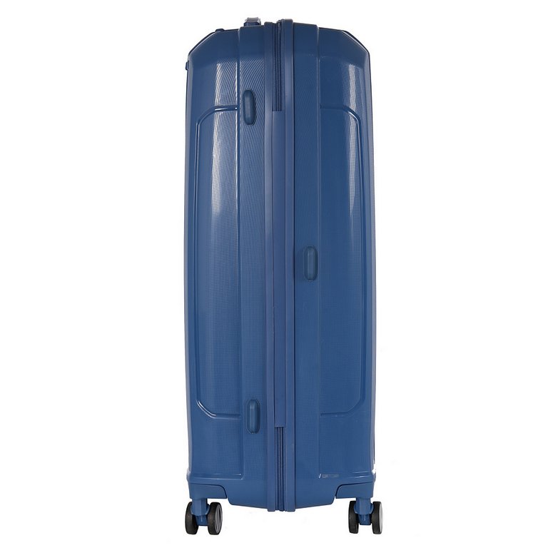 Чемодан 4-х колесный FABRETTI 100% полипропилен, 53X80X30см, синий
