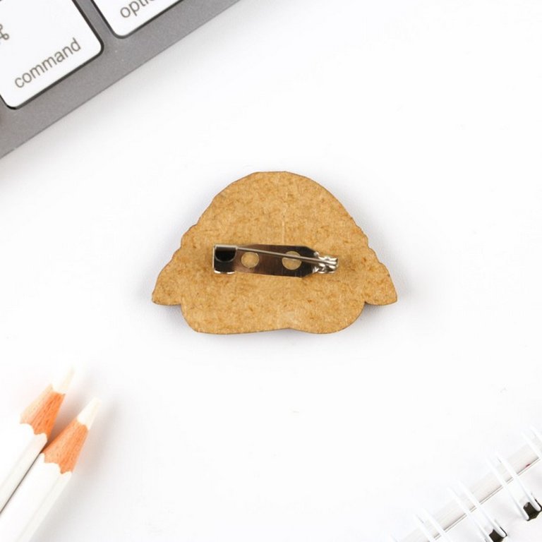 Значок дерево "Талисман на исполнение желаний" 4х3 см с открыткой