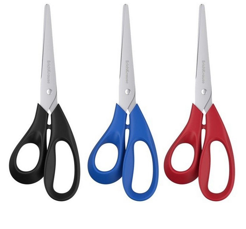 Ножницы 180 мм пластмас. эргоном. рукоятка Erich Krause Dynamic (для левшей)
