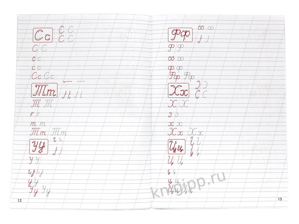 Пропись классическая "Пишем прописные буквы" А4, 16 стр. ПРОФ-пресс