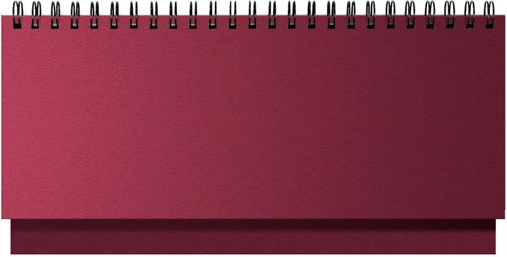 Планинг дат. 2025 г. 298*144 мм Lamark "Velvet" иск. кожа, бордовый