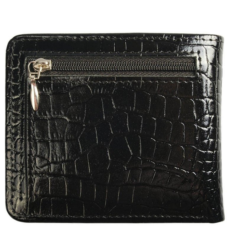 Портмоне Faetano "Геккон" малое, нат. кожа, черный