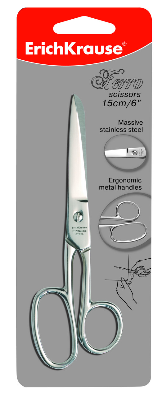Ножницы 160 мм цельнометаллические Erich Krause Ferro