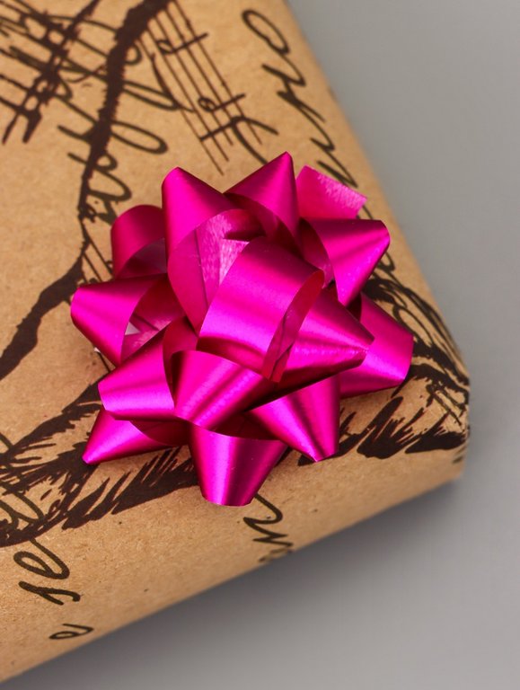 Бант Звезда  3,5см (ассорти) металлик