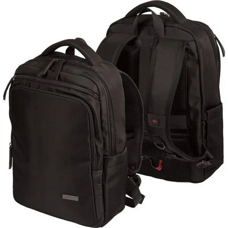 Рюкзак молодежный мужской deVENTE "Business" 43*31*14 см, 800гр, черный с отделкой из иск. кож