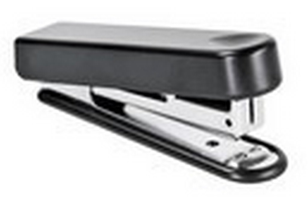 Степлер № 10 до 15л Erich Krause, цв. черный с антистеплером (глубина 51мм)