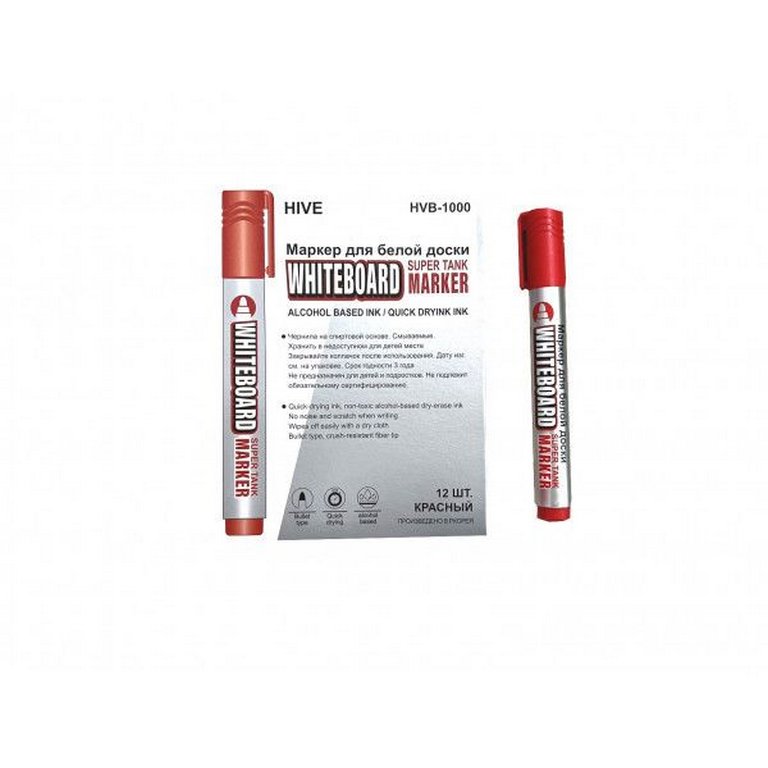 Маркер для доски Hive 2 мм красный круг. (аналог Crown)