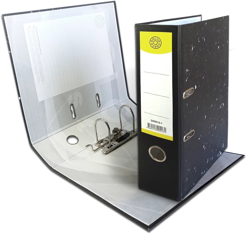 Папка-регистратор А4 75мм DOLCE COSTO Эконом, "под мрамор"