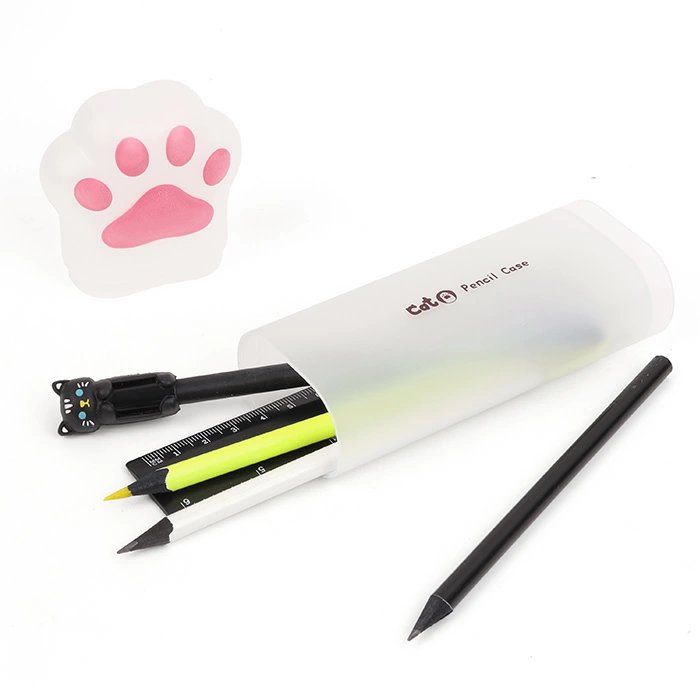 Пенал-тубус для девочки Darvish "Лапка" 18,5*7*3,5см, пластик