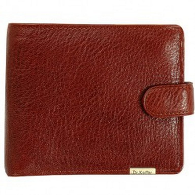 Портмоне Dr.Koffer 12*10,5см, нат. кожа, коньяк
