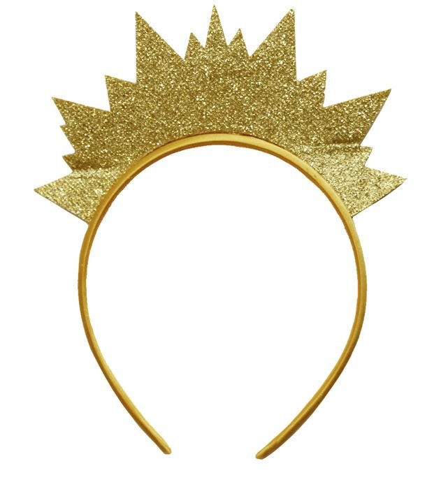 Ободок карнавальный "Корона" цв. золото 16*19,5см