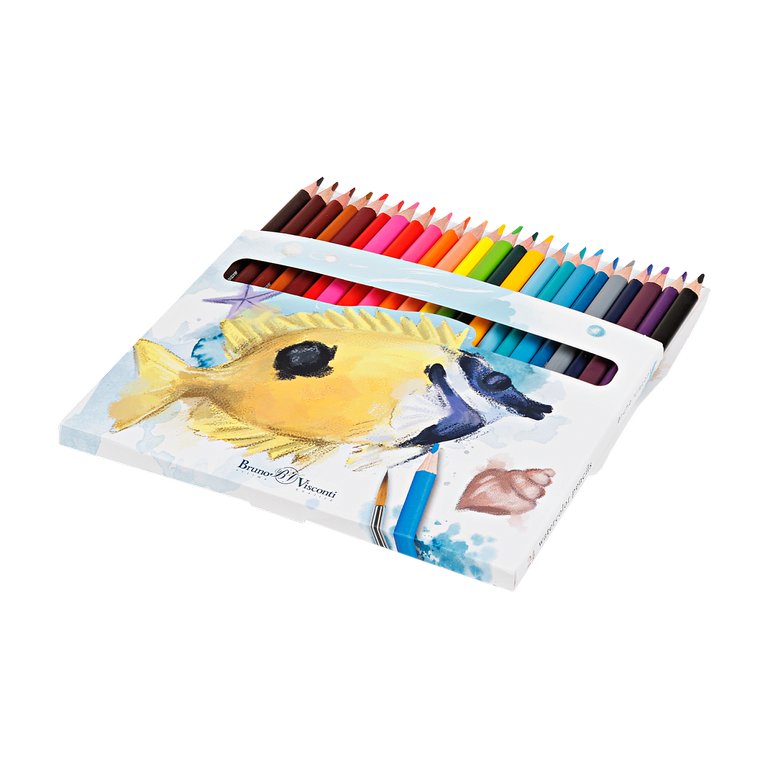Набор карандашей акварельных 24 цв. BrunoVisconti "DreamWorld"