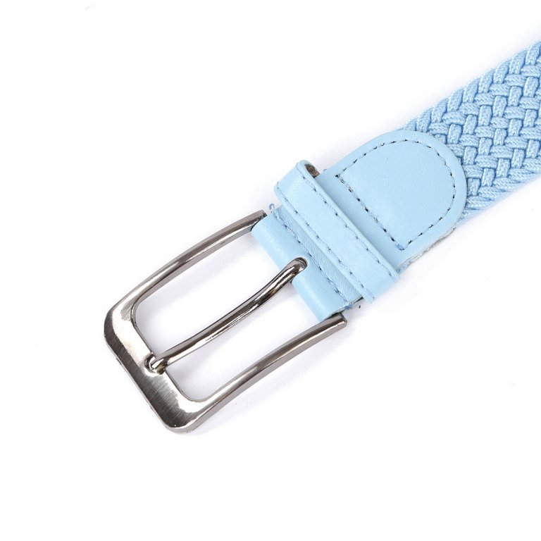 Ремень FABRETTI универсальный, полиэстер размер 125, голубой