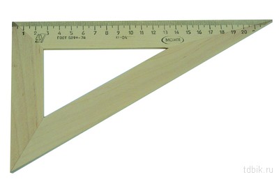 Треугольник дер. 30 град. 230мм Красн.звезда