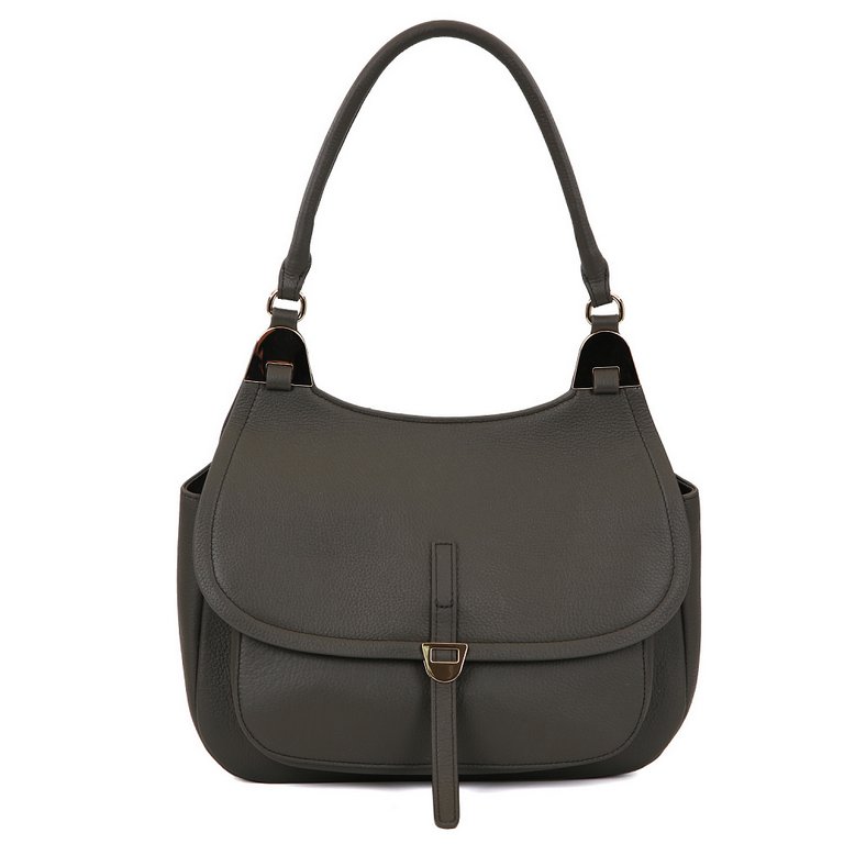 Сумка женская FABRETTI 29*23*10см, нат. кожа, табачный