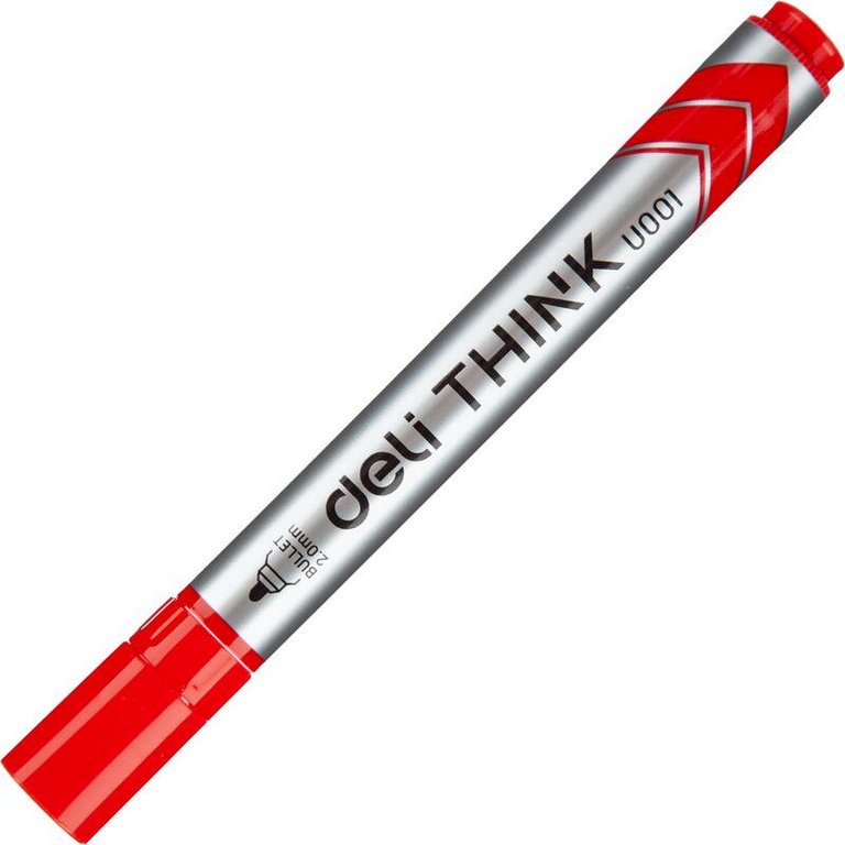 Набор маркеров для доски  4шт Deli Think 2мм круглые (спиртовые) (линия 1,5-3мм)