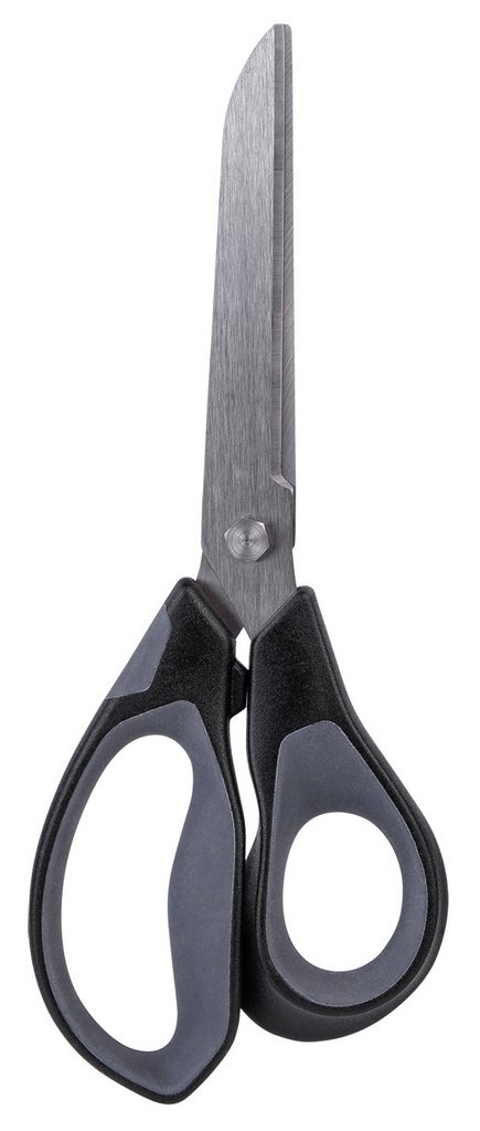 Ножницы 210 мм пластмас. эргоном. рукоятка c резиновыми вставками Deli