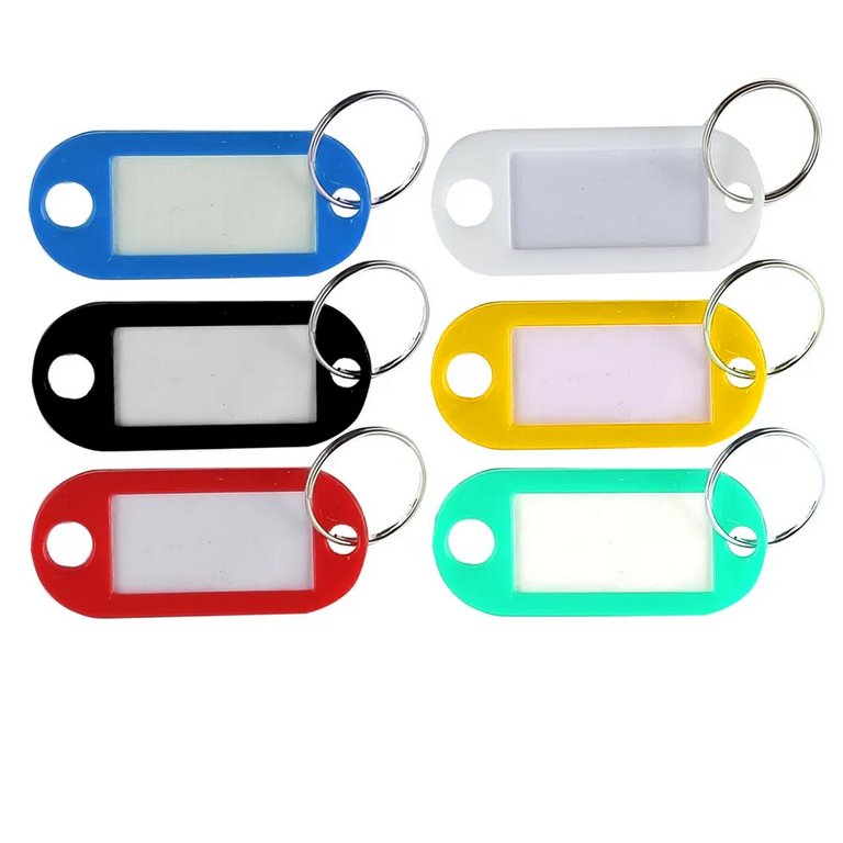 Брелок для ключей длина 50 мм, инфо-окно 30*15 мм, Attomex, цв. ассорти