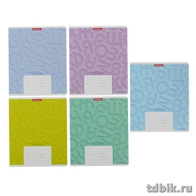 Тетрадь 24 лист лин. А5 "Типографика буквы"