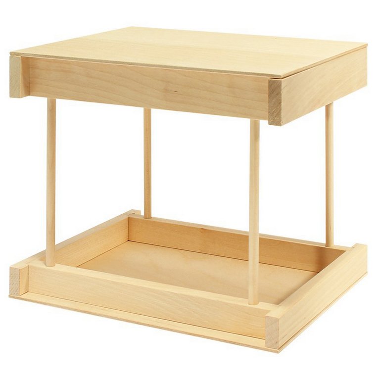 Конструктор деревянный "Кормушка для птиц. Снегирь" (5+) в собраном виде 21*16*16,5см Пелси