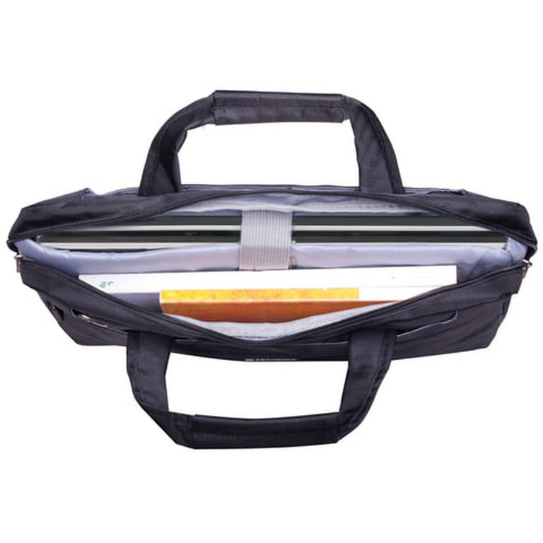 Сумка для ноутбука с отделением для планшета "Brauberg Chance" 15,6" (300*400*40мм) черная, ткань