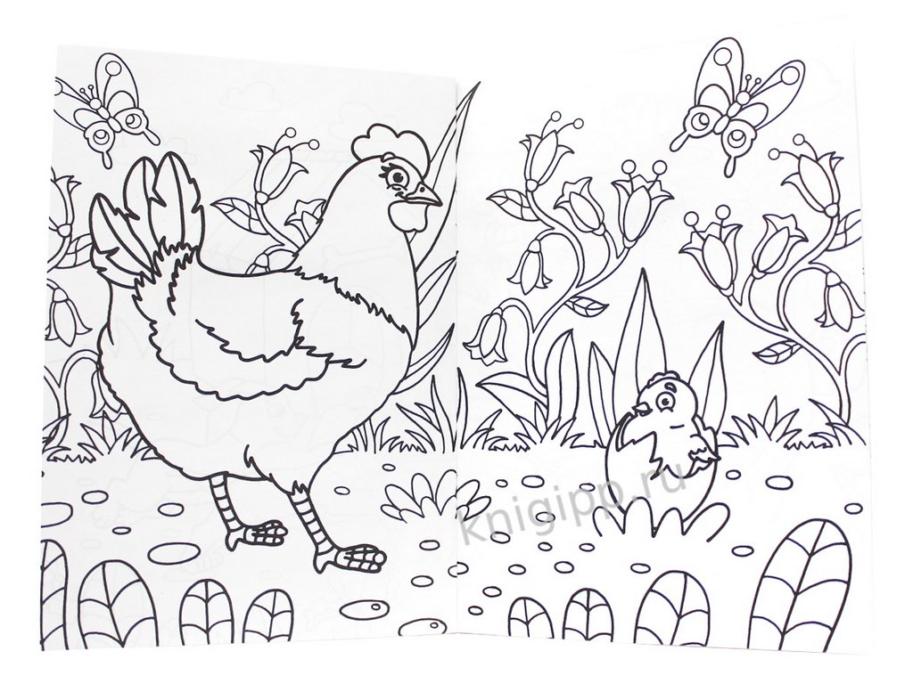 Раскраска А5 "На ферме" ПРОФ-пресс