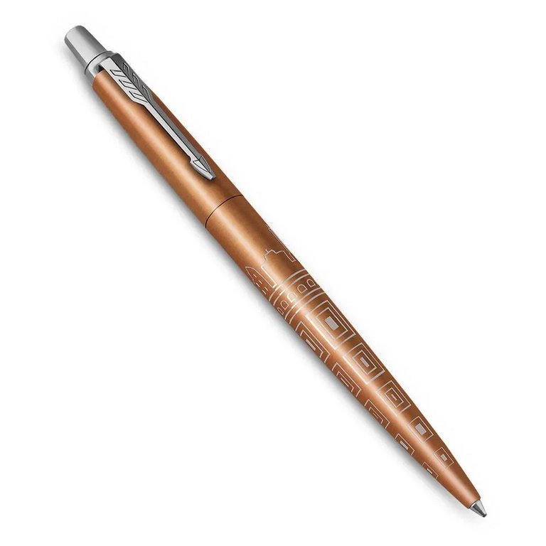 Ручка шариковая Parker Jotter Global Icons SE Rome, синяя (нерж.сталь)