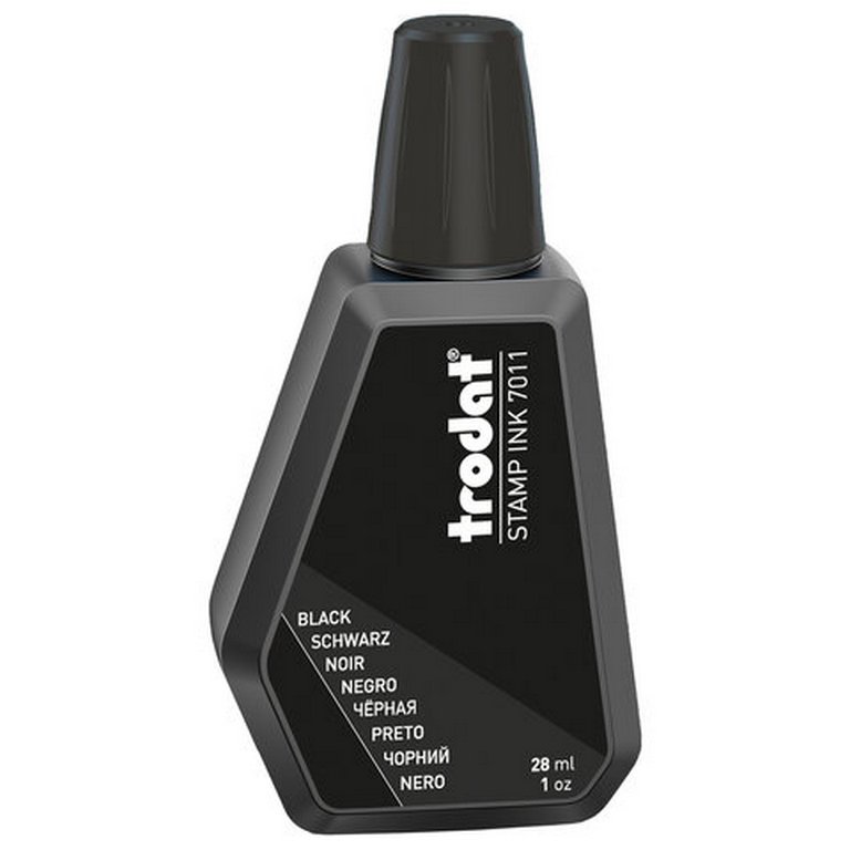 Краска штемпельная Trodat 28 мл черная на водной основе
