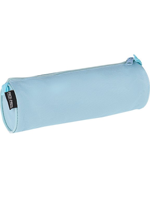 Пенал-тубус для девочки Prof-Press "Голубой" 21x7.5x7.5 см, на молнии
