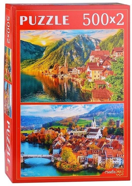 Пазлы 1000 (2*500) дет. "Европейские виды" Рыжий КОТ