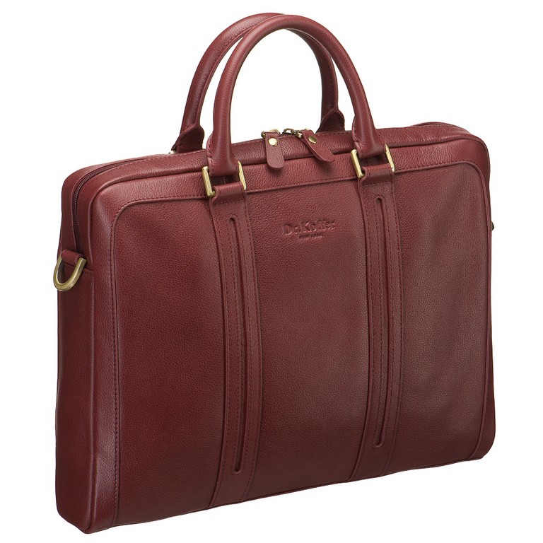 Сумка для документов Dr.Koffer 37*28*6см, нат. кожа, коньяк