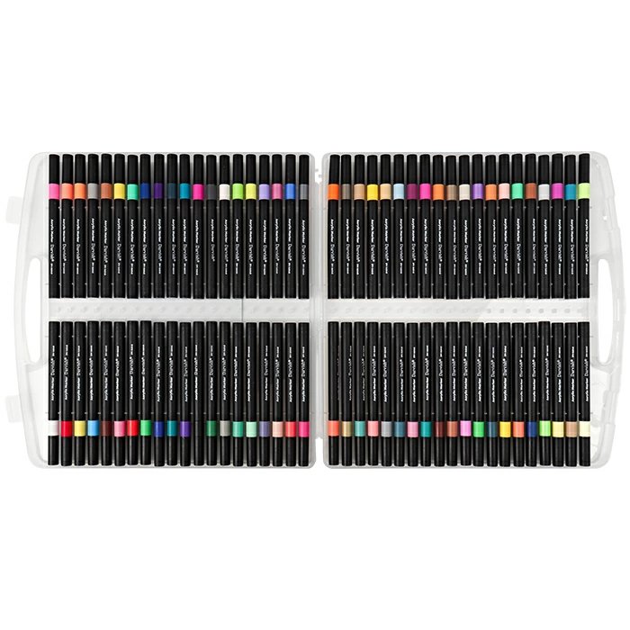 Набор маркеров акриловых 80 цв. Darvish круглые