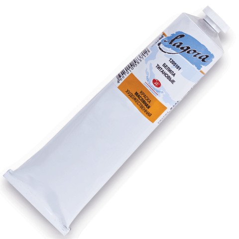 Краска масляная художественная 46мл белила титановые Сонет