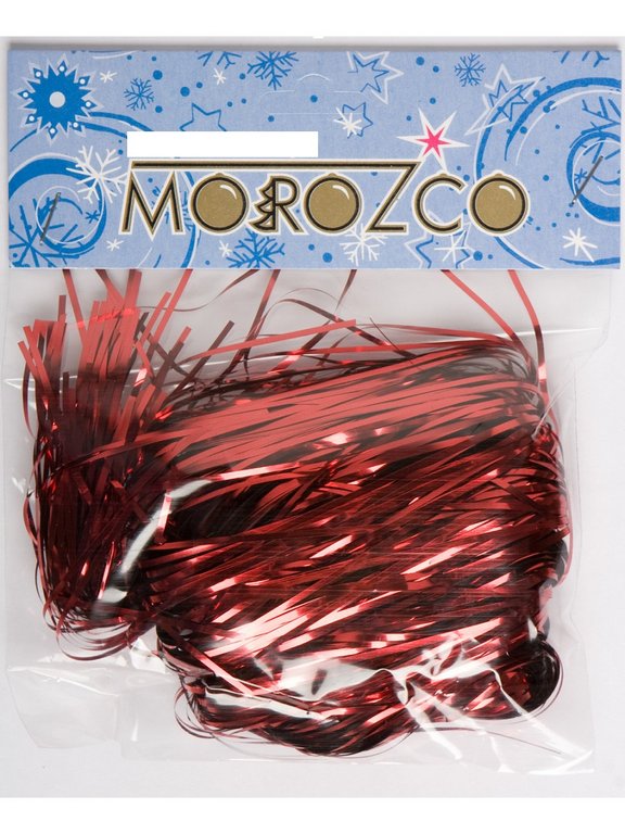Дождик новогодний 2м. цв. красный MOROZCO
