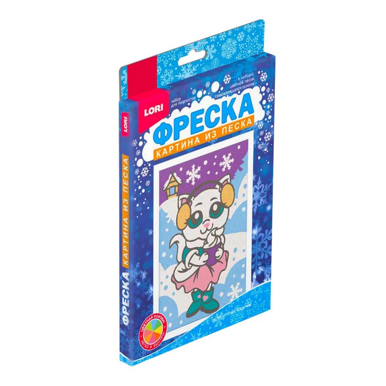 Фреска. Картина из песка 4+ "Белоснежная кошечка" Lori
