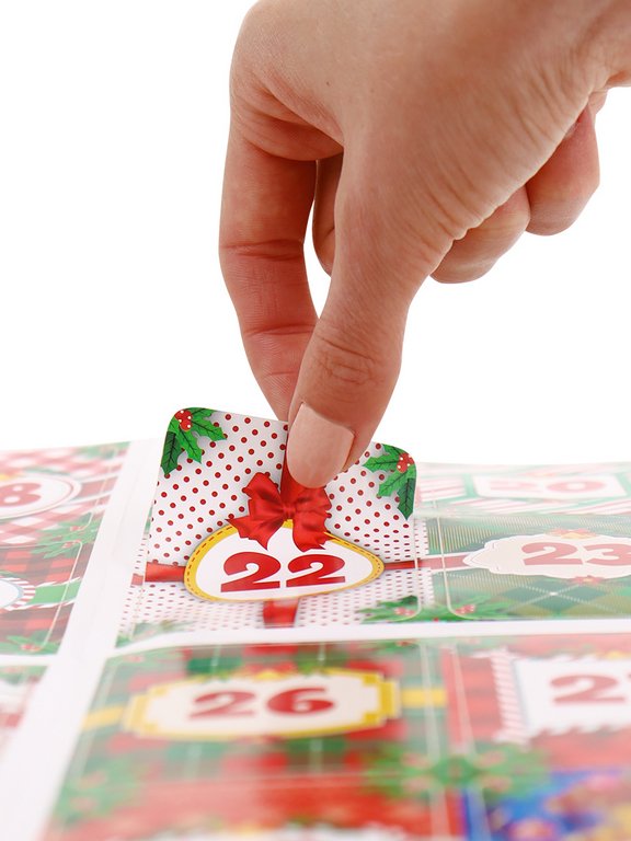 Адвент-календарь НГ "Снежное приключение" в крафт пакетах