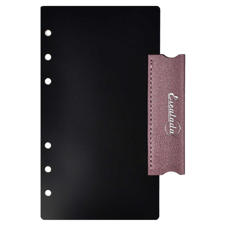 Разделитель сменный для кредитных, дисконтных карт, пропусков, кожзам, пластик черный